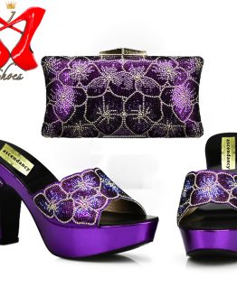 Purple African Shoes and Bags for Sexy Women - 50% OFF - FreeShipping 1